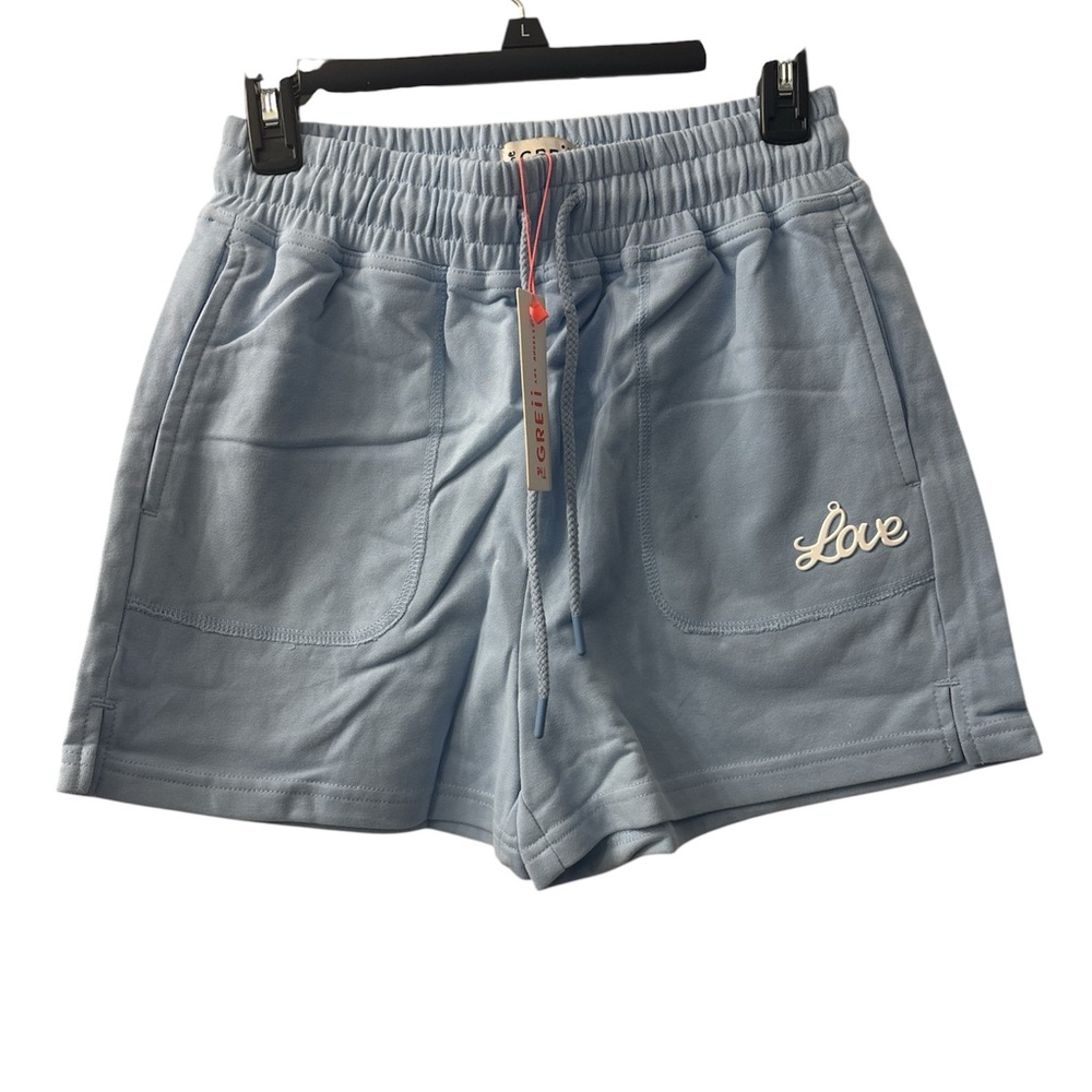 Women's Light Blue Athletic Shorts